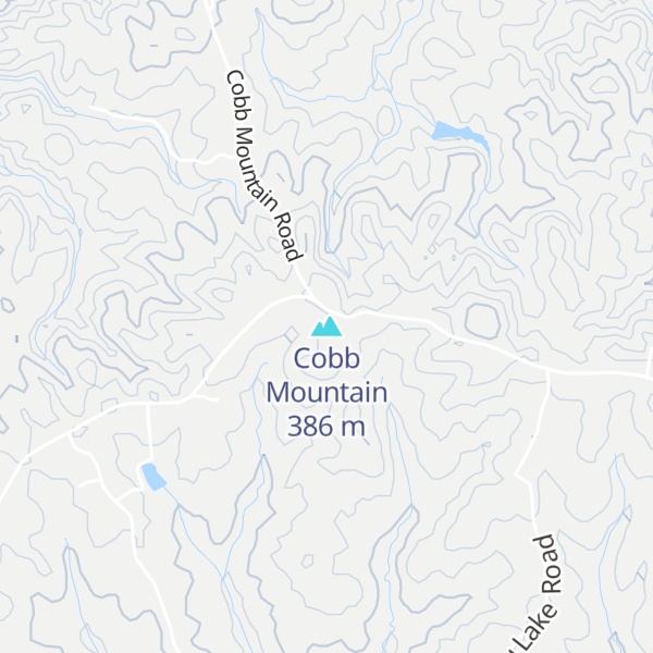 Map of Cobb Mountain
