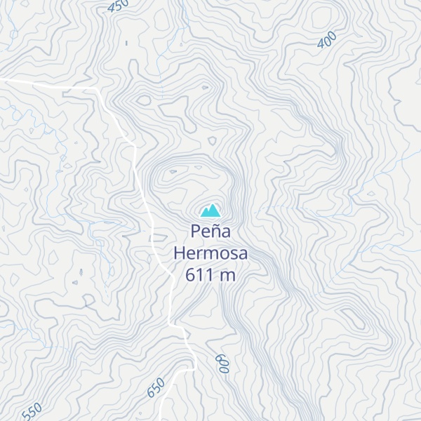 Map of Peña Hermosa