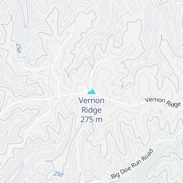 Map of Vernon Ridge