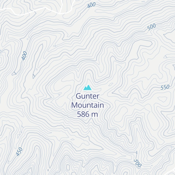 Map of Gunter Mountain