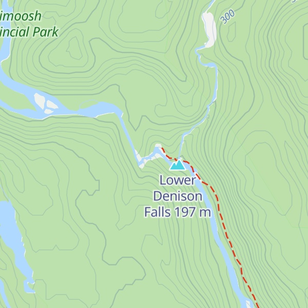 Map of Upper Denison Falls