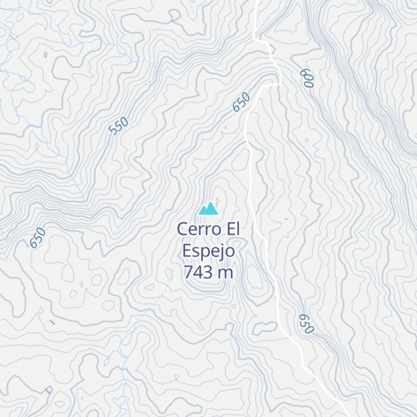 Map of Cerro El Espejo