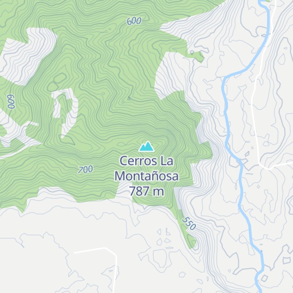 Map of Cerros La Montañosa