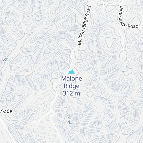 Map of Malone Ridge