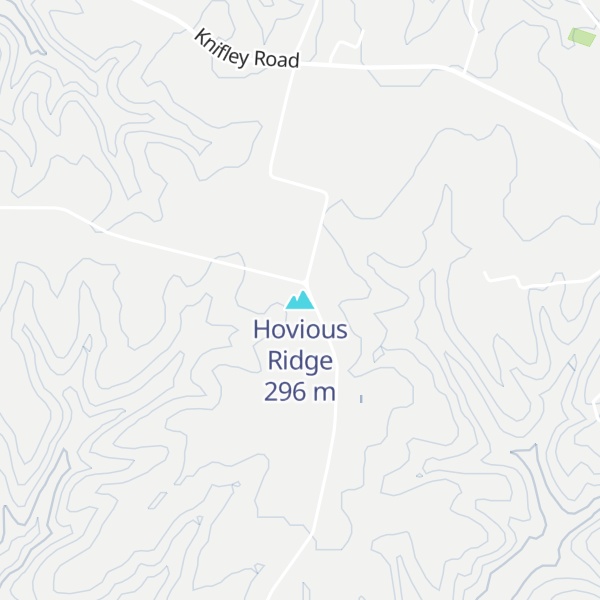 Map of Hovious Ridge