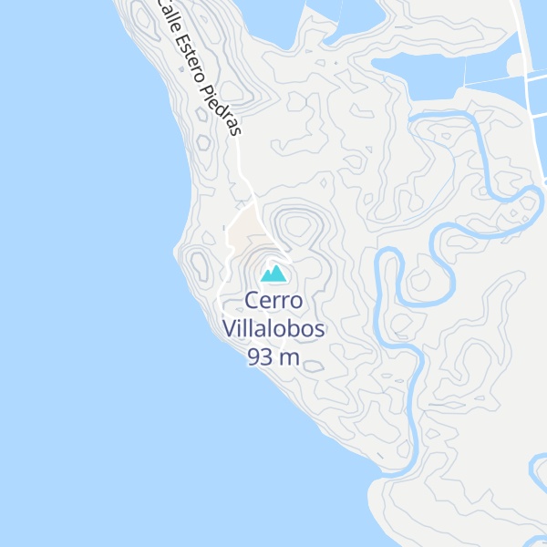 Map of Cerro Villalobos