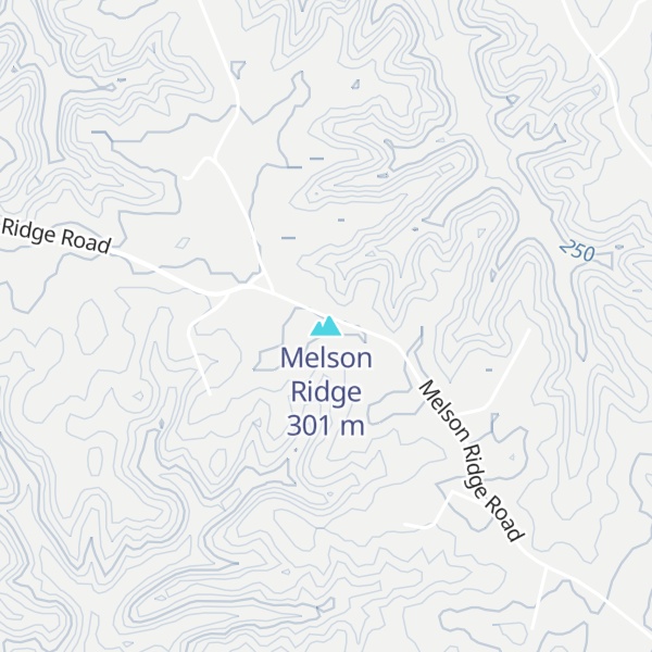Map of Melson Ridge