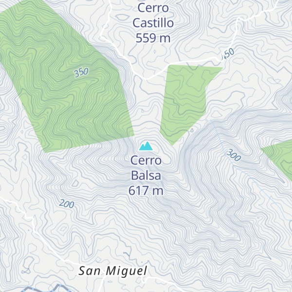 Map of Cerro Balsa
