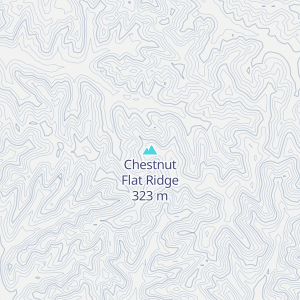 Map of Chestnut Flat Ridge