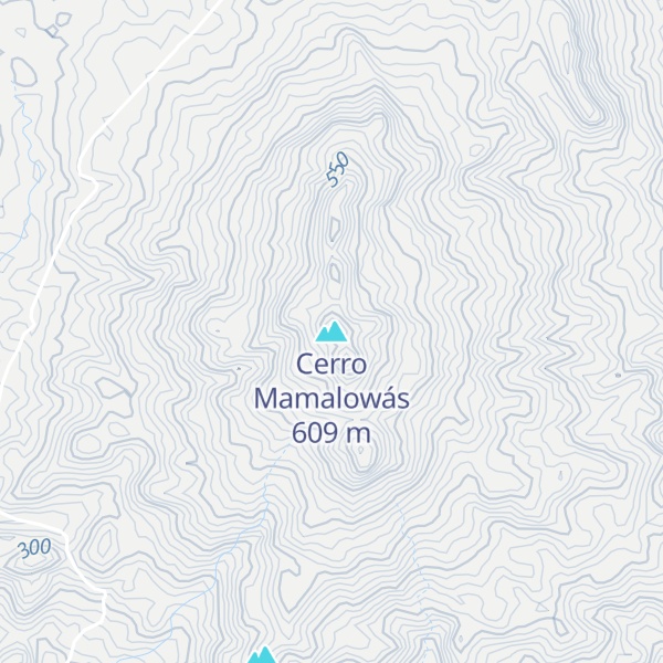 Map of Cerro Mamalowás