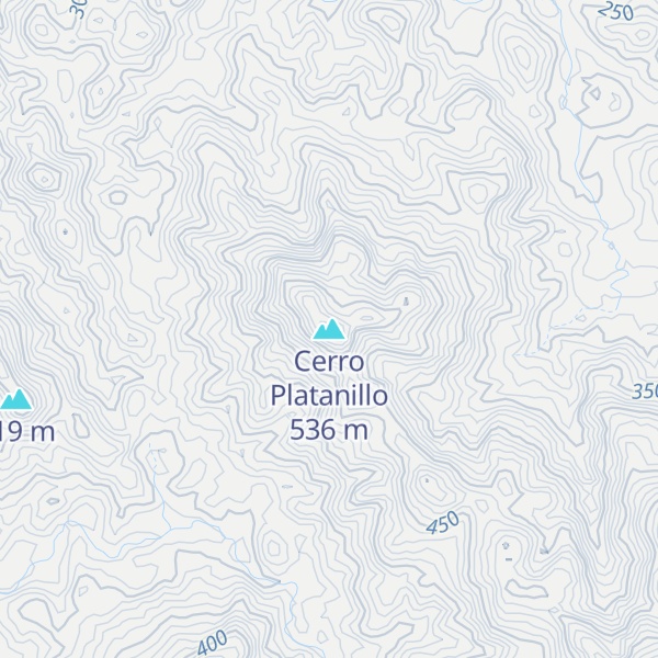 Map of Cerro Platanillo