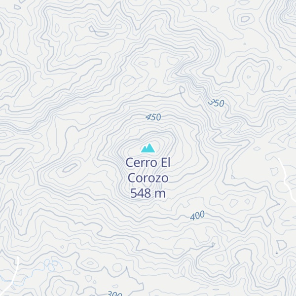 Map of Cerro El Corozo