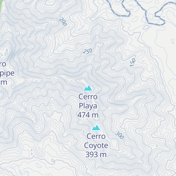 Map of Cerro Playa