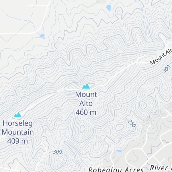Map of Mount Alto