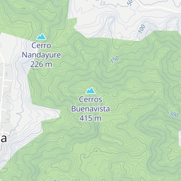 Map of Cerros Buenavista