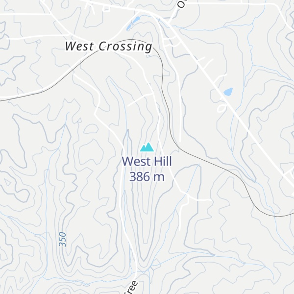 Map of West Hill