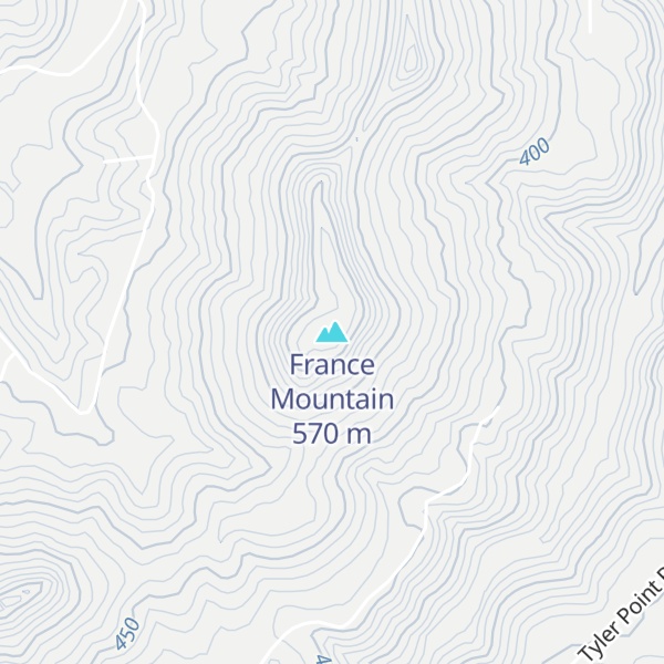 Map of France Mountain