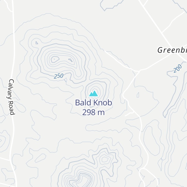 Map of Bald Knob