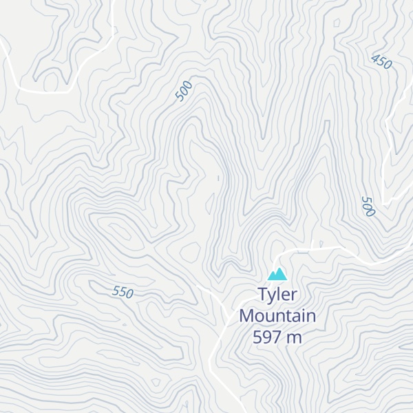 Map of Copeland Mountain