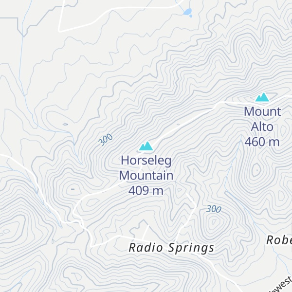 Map of Horseleg Mountain