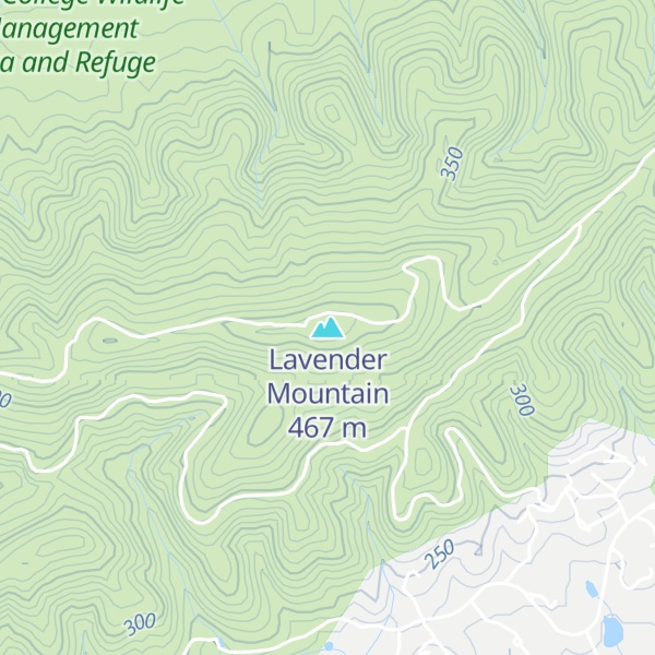 Map of Lavender Mountain