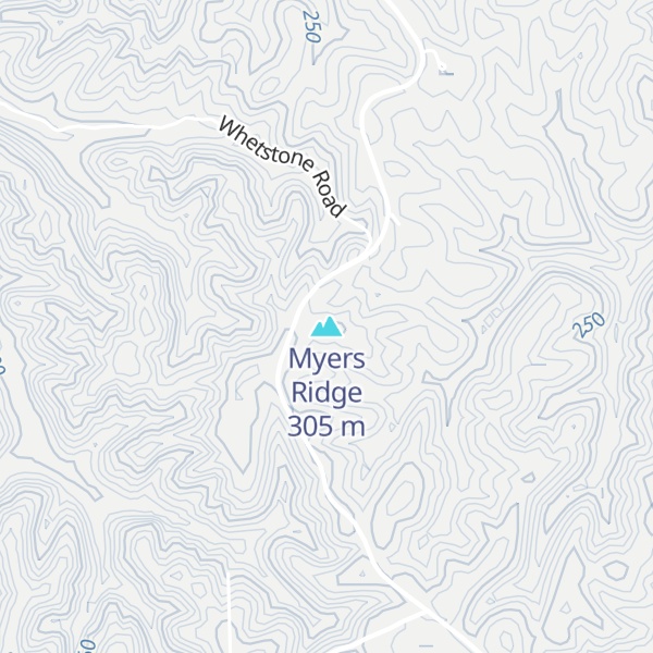 Map of Myers Ridge