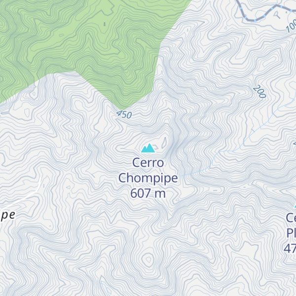 Map of Cerro Chompipe