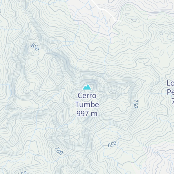 Map of Cerro Tumbe