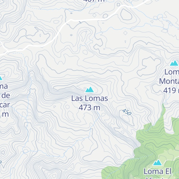 Map of Las Lomas