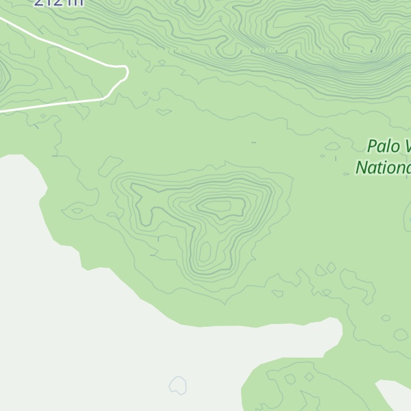 Map of Cerro Alvarado