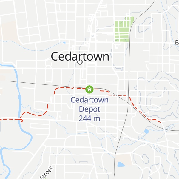 Map of Cedartown Depot