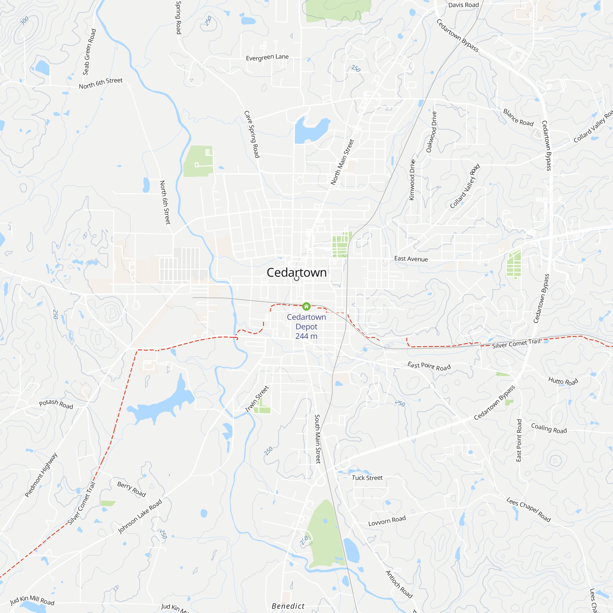 Cedartown Depot map