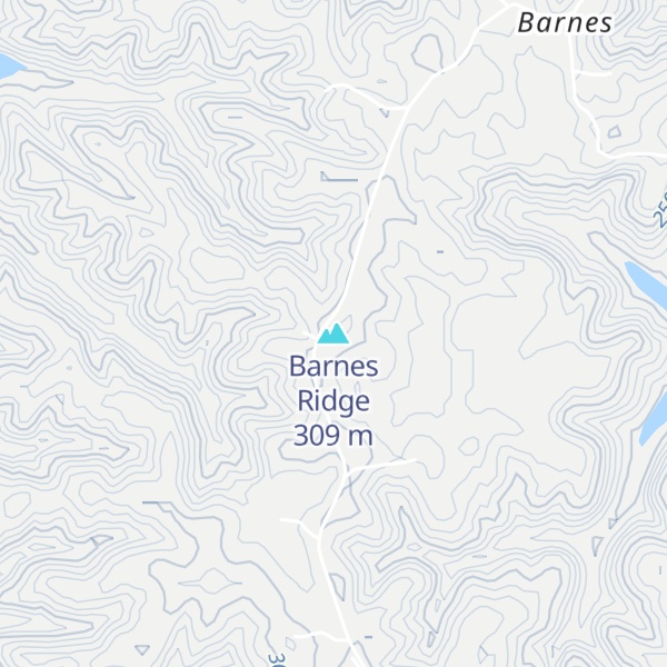 Map of Barnes Ridge