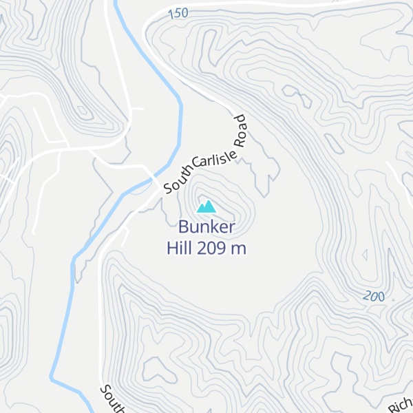 Map of Bunker Hill