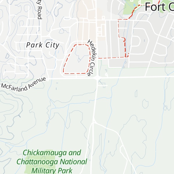 Map of Chickamauga Battlefield Visitor Center