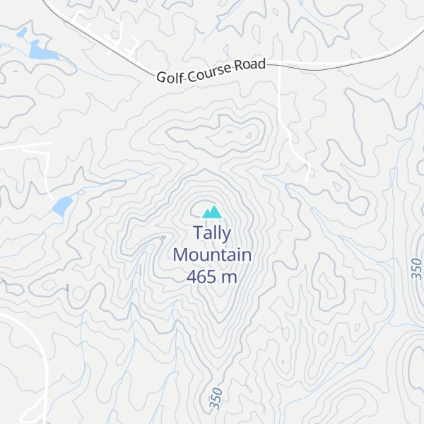 Map of Tally Mountain