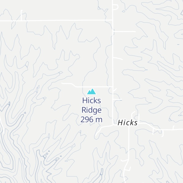 Map of Hicks Ridge