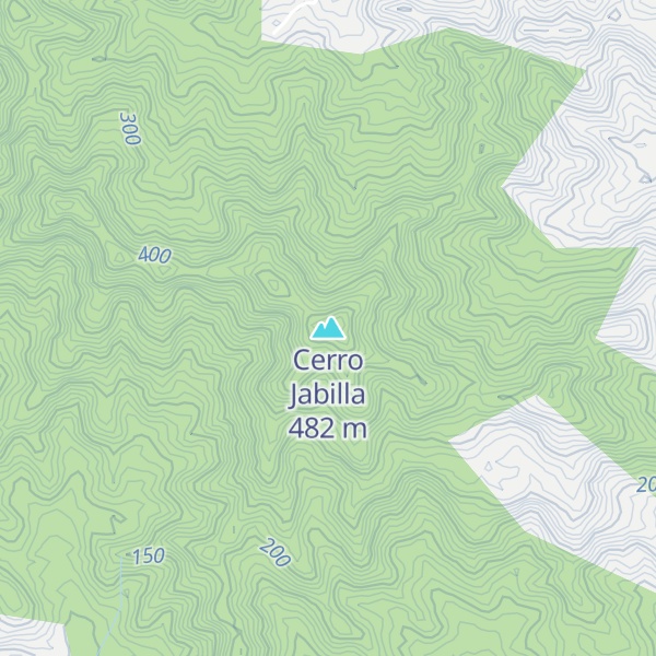 Map of Cerro Jabilla