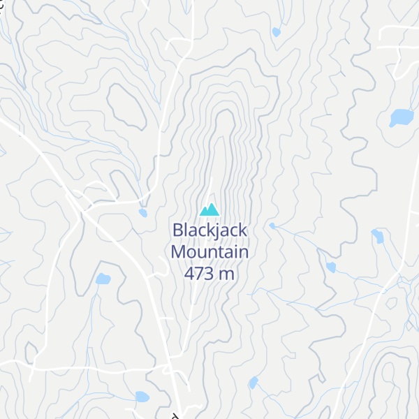 Map of Blackjack Mountain