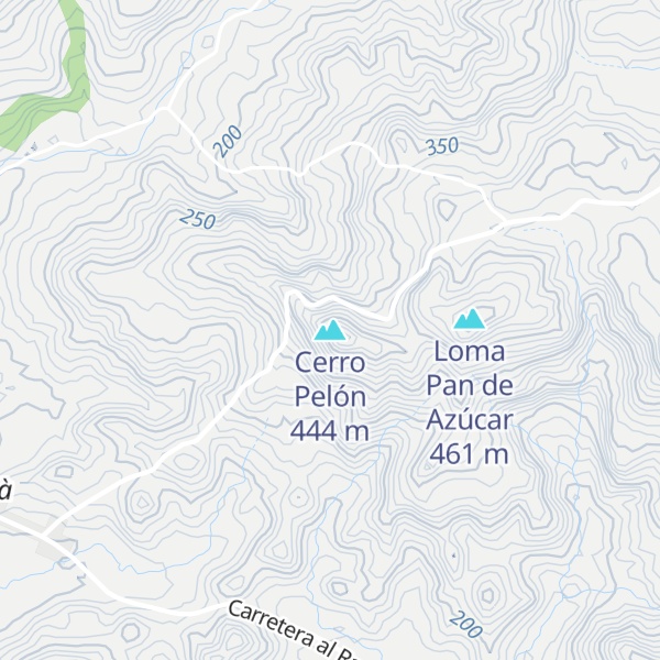 Map of Cerro Pelón