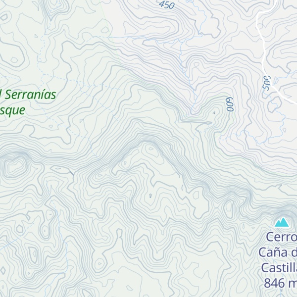 Map of Cerro El Ayote