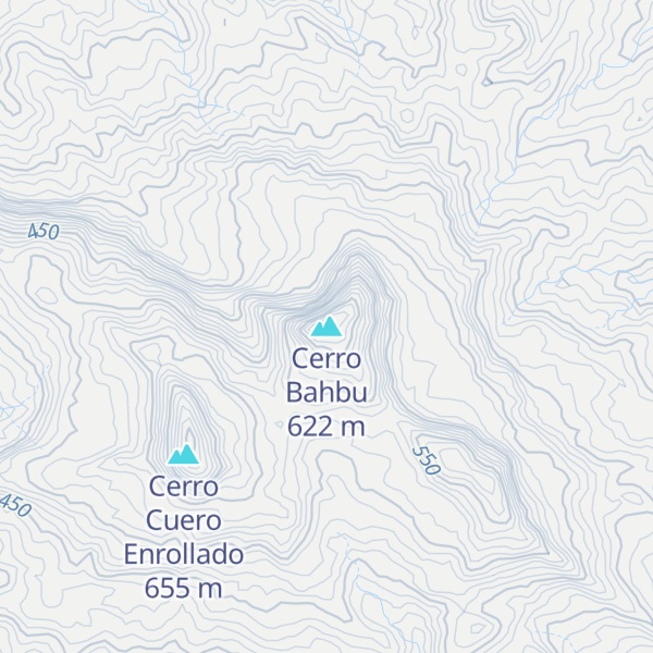 Map of Cerro Bahbu