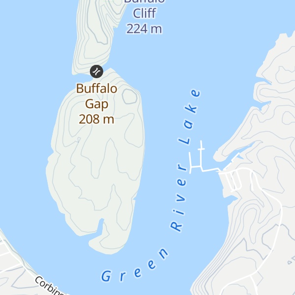 Map of Little Bottom Cliff