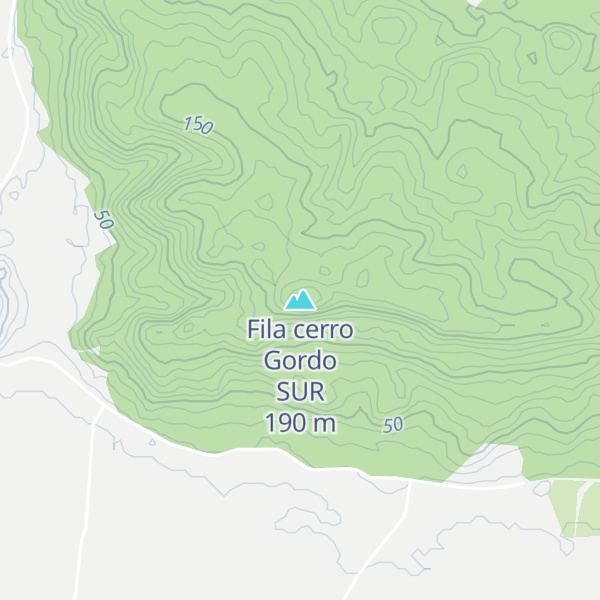Map of Fila cerro Gordo SUR