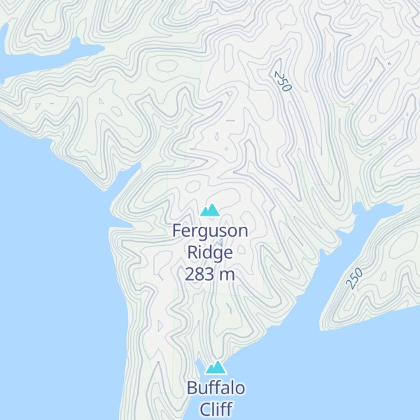 Map of Ferguson Ridge