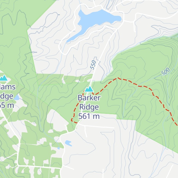 Map of Barker Ridge