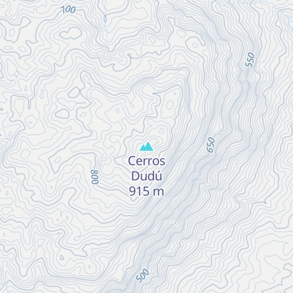 Map of Cerros Dudú
