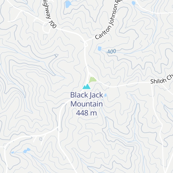 Map of Black Jack Mountain