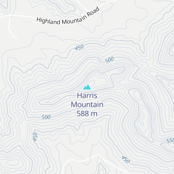 Map of Harris Mountain