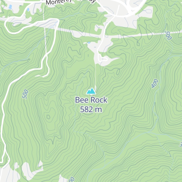 Map of Bee Rock